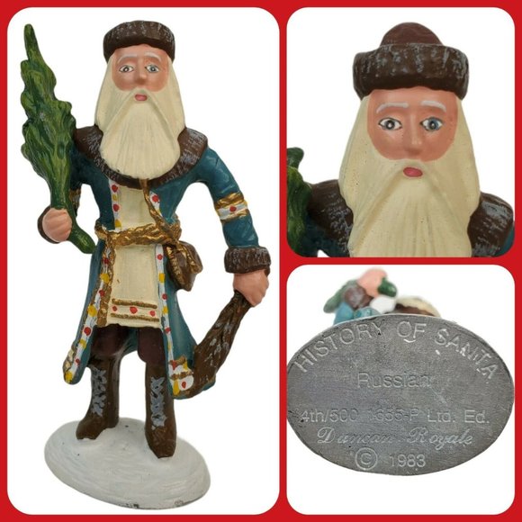 Duncan Royale History Of Santa Russian Miniature Pewter 4th/500 #1655-P 83 - Picture 1 of 10